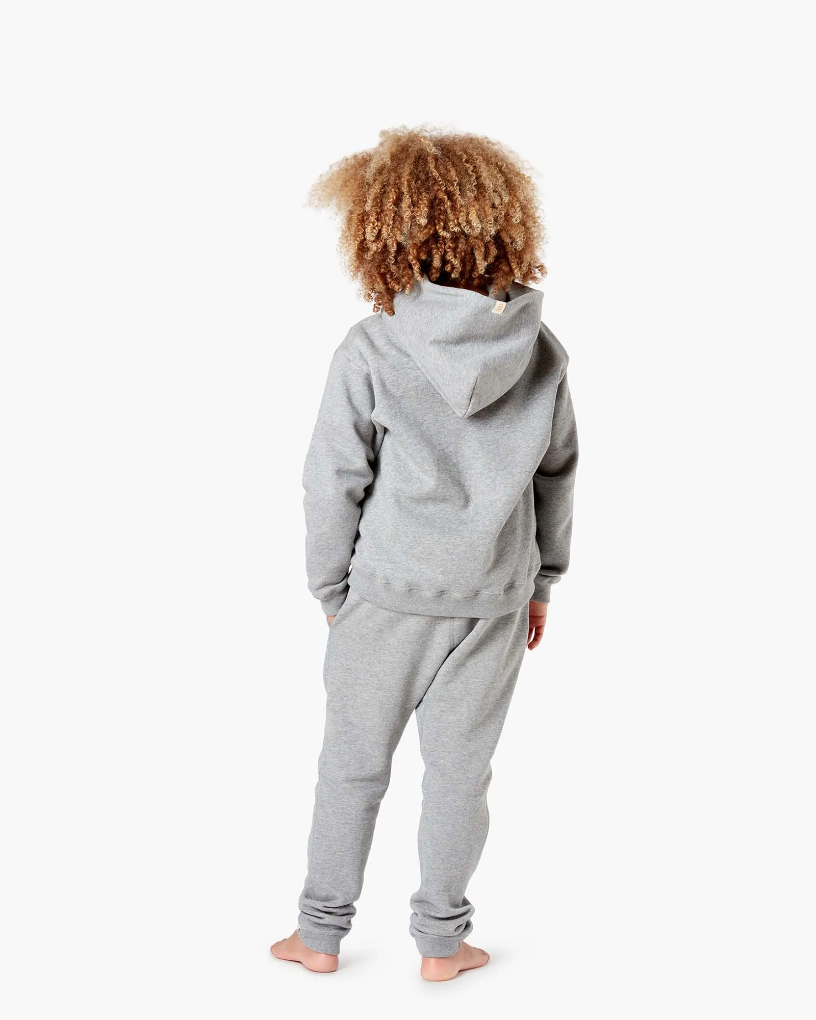 Kids Core Fleece Hoodie - Grey Mix