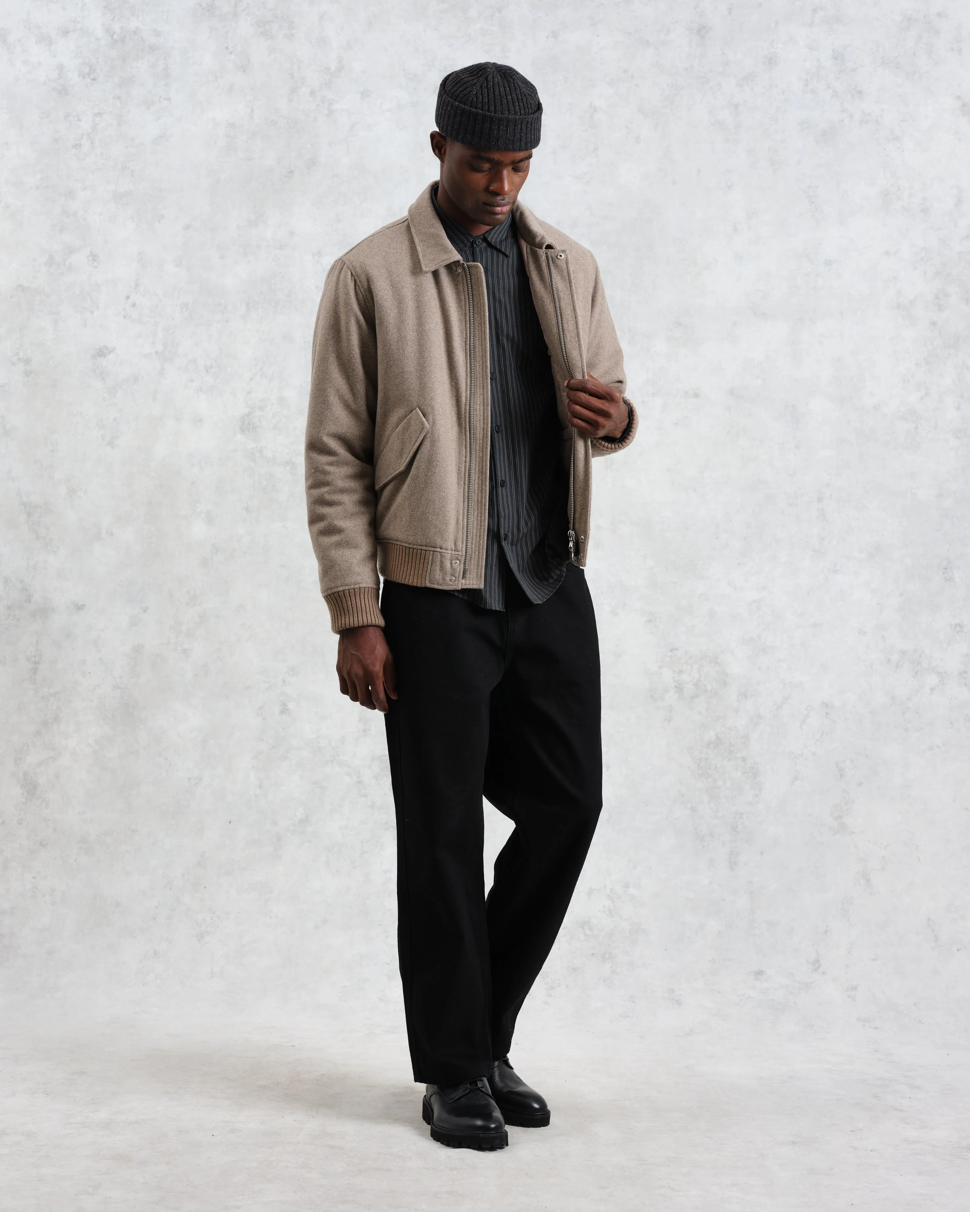 Knoll - Natural Wool Bomber Jacket