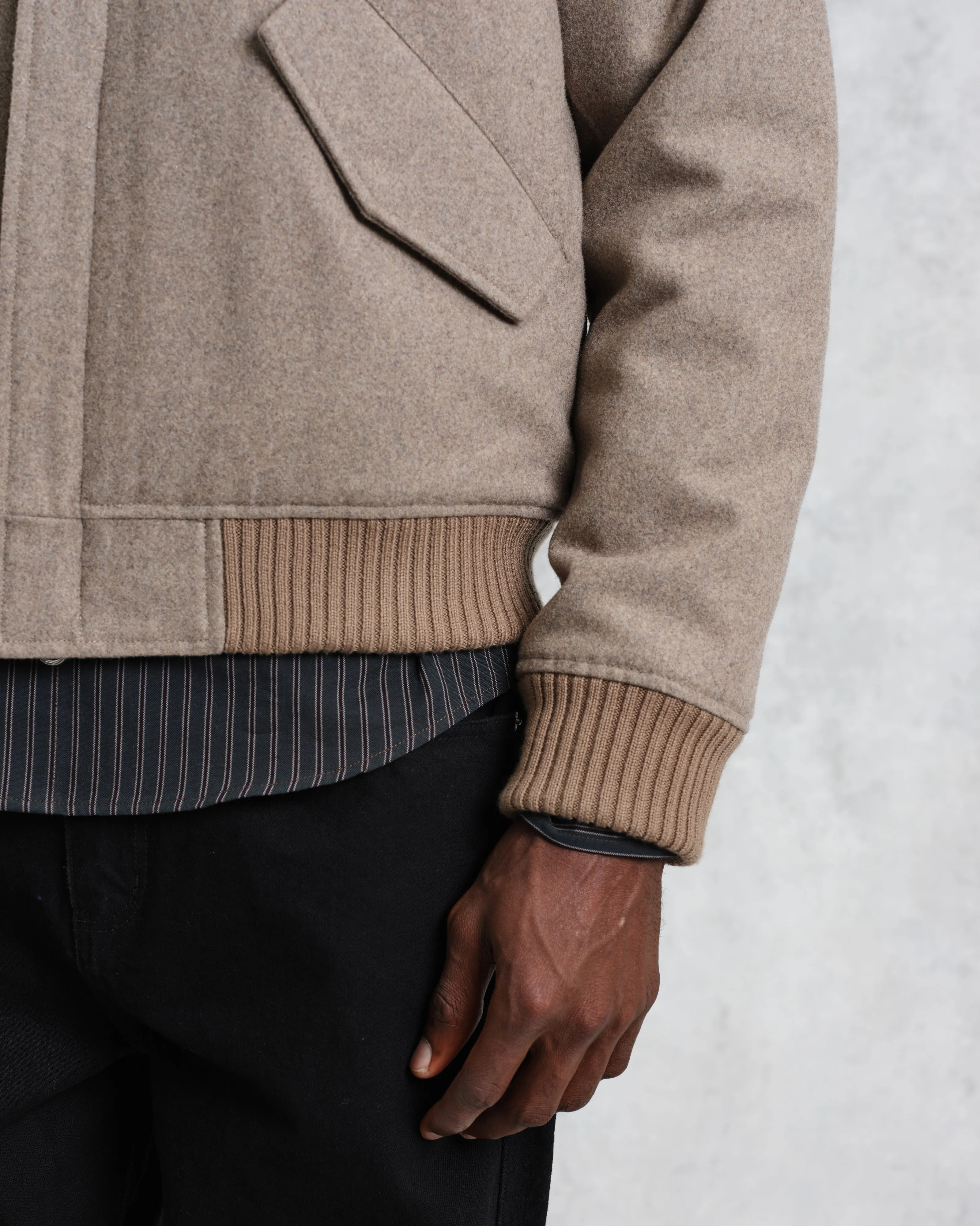 Knoll - Natural Wool Bomber Jacket
