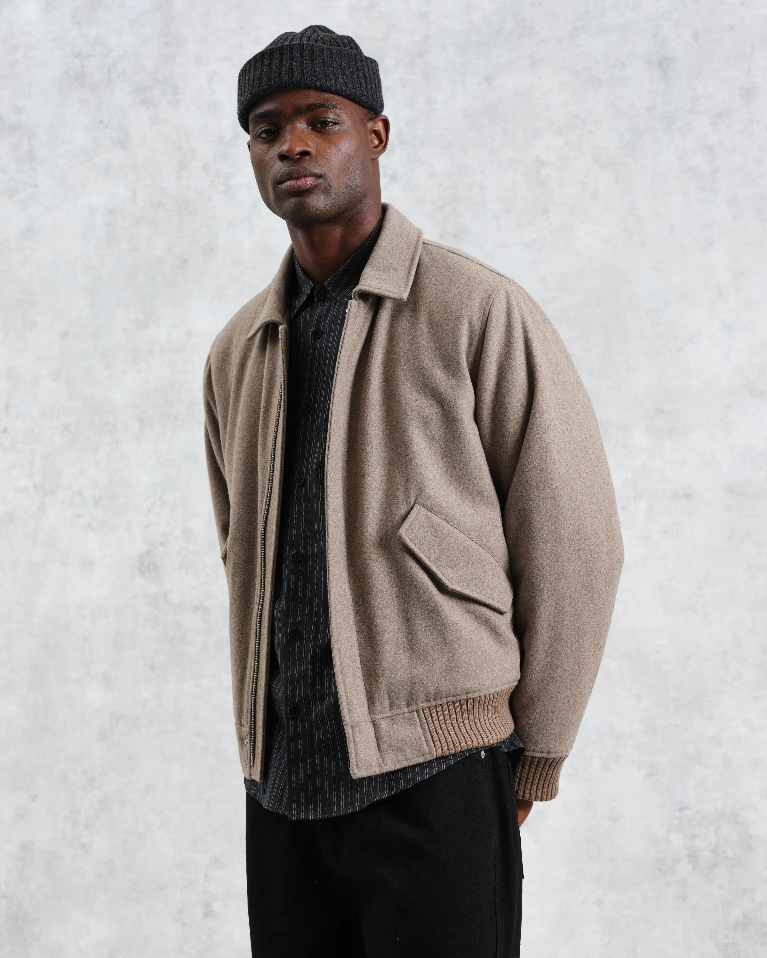 Knoll - Natural Wool Bomber Jacket