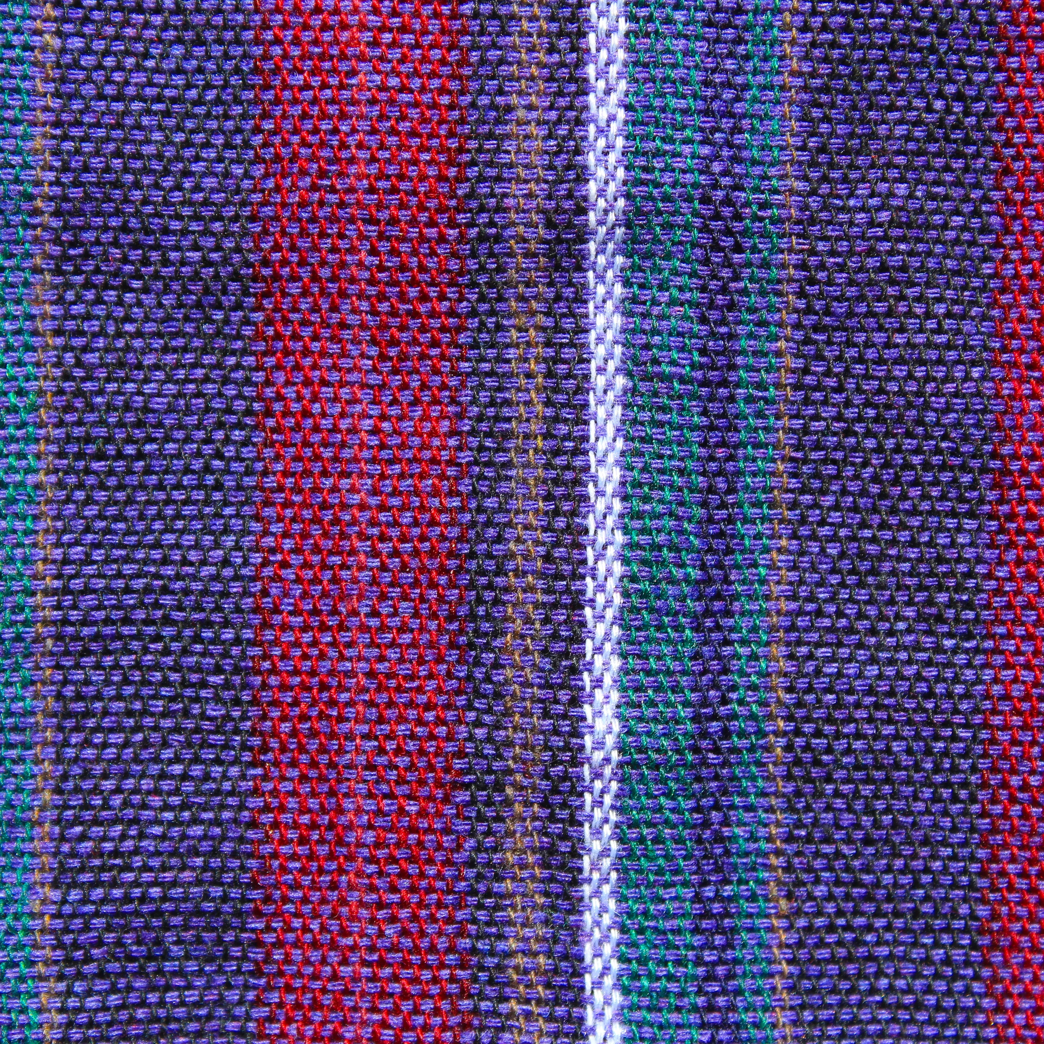 (Large) Purpley with Grey and White Stripes 0214