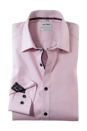 Level 5 Body Fit Royal Oxford Shirt - Rosewood