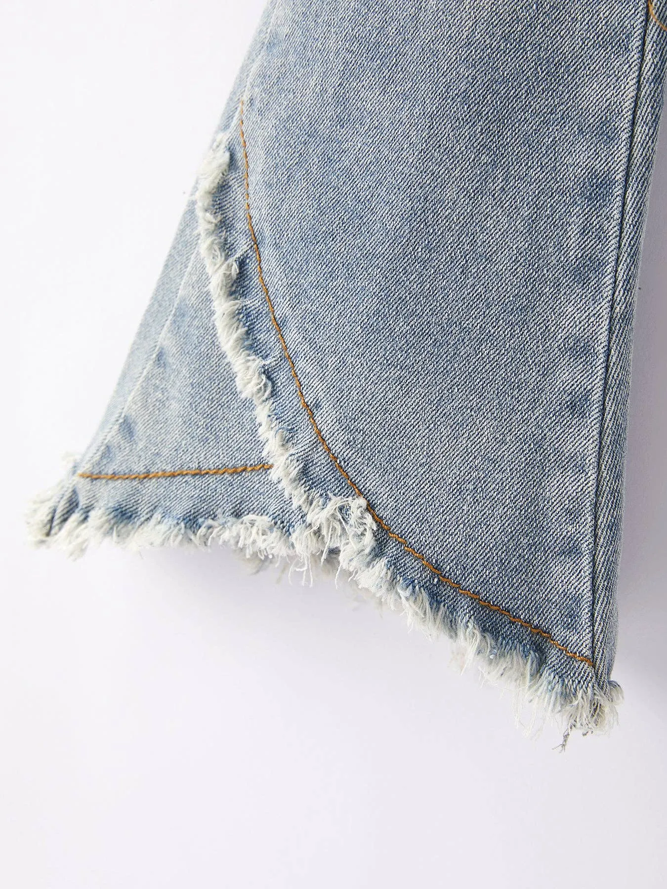 Light Blue Denim Bell Flares