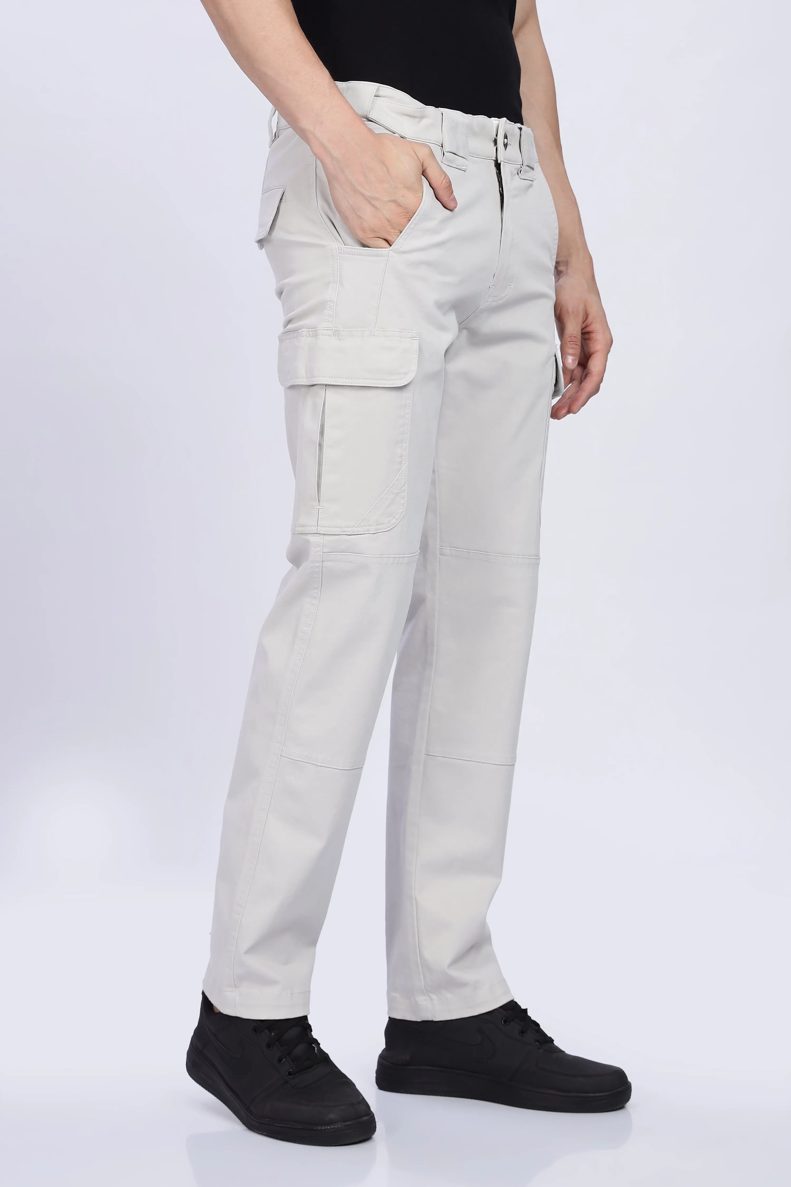 Light grey tactical cargo pants(Limited edition)