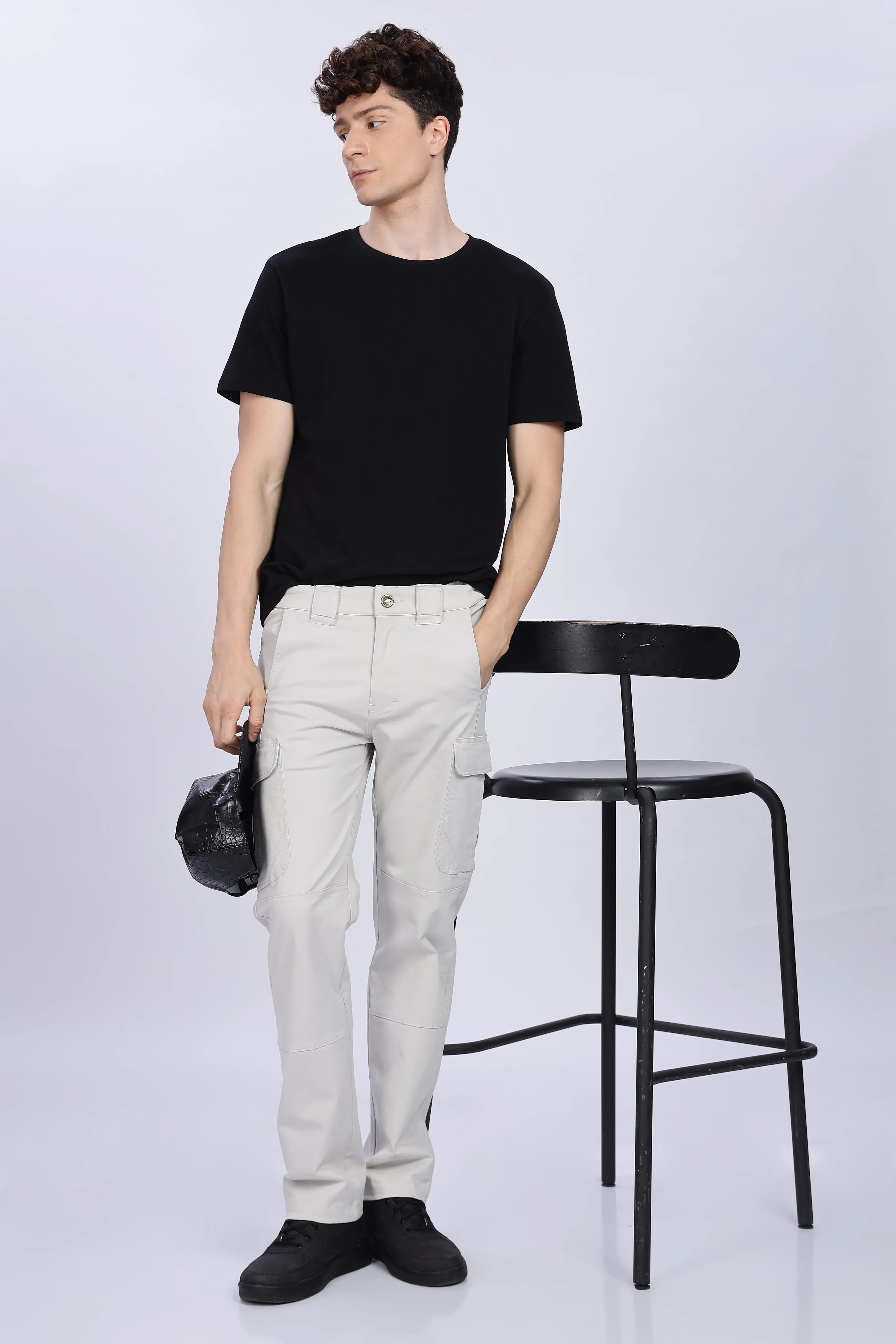 Light grey tactical cargo pants(Limited edition)