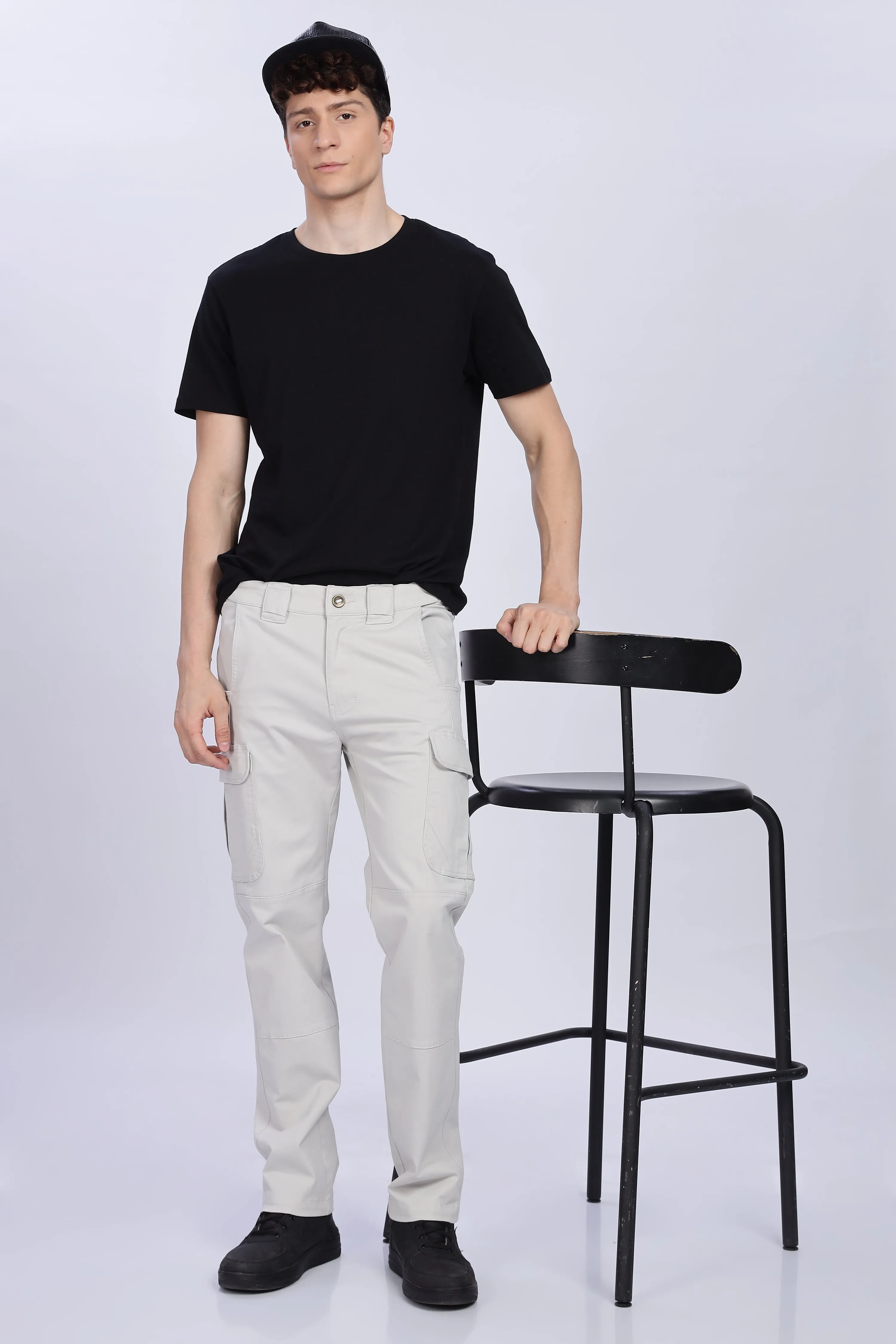 Light grey tactical cargo pants(Limited edition)