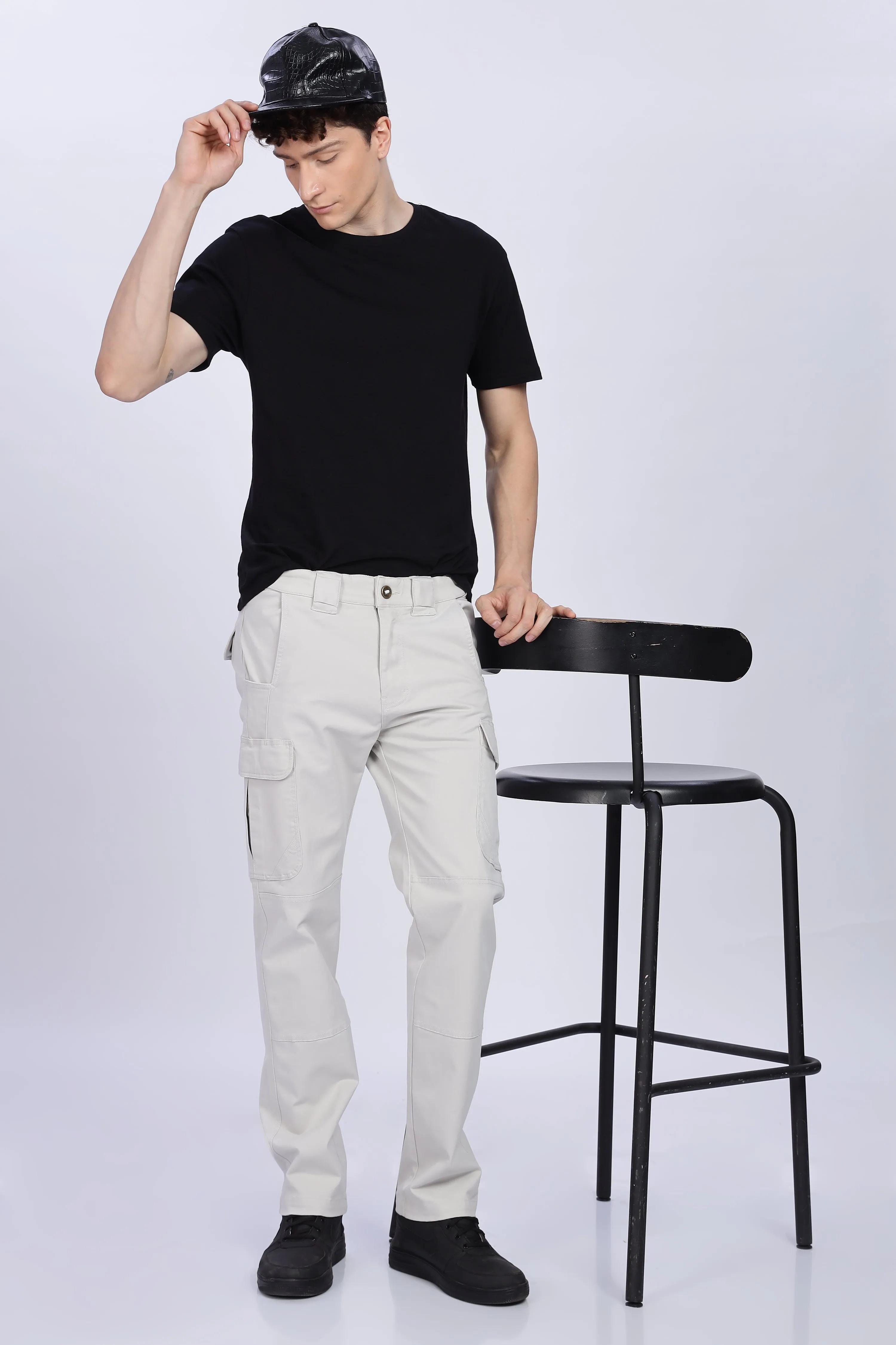 Light grey tactical cargo pants(Limited edition)