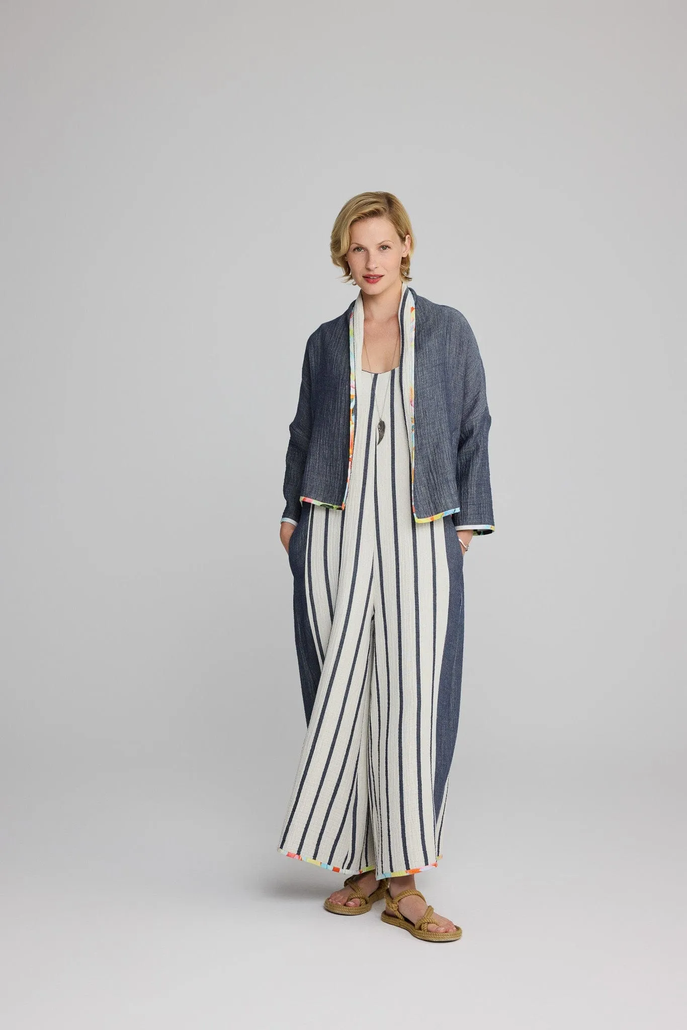 LUUKAA Colour Trim Reversible Jacket