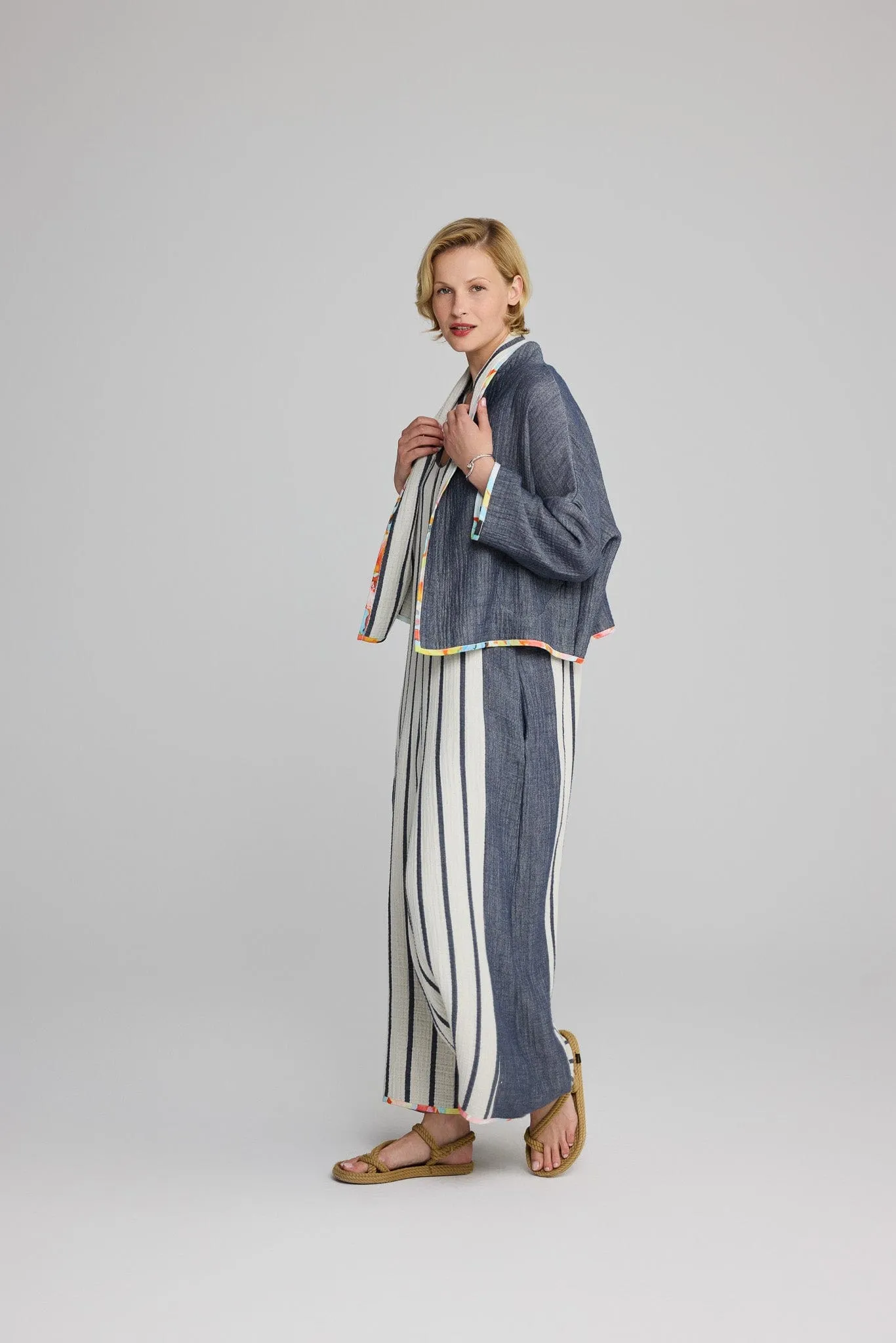 LUUKAA Colour Trim Reversible Jacket