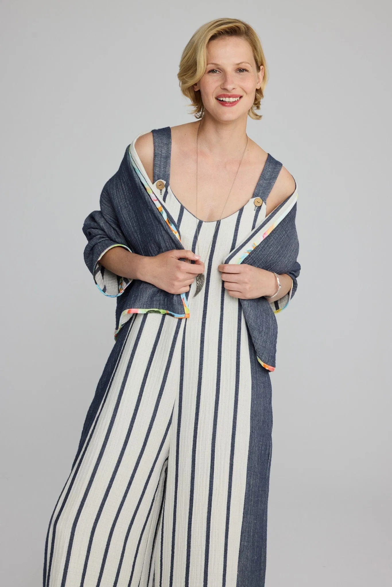 LUUKAA Colour Trim Reversible Jacket