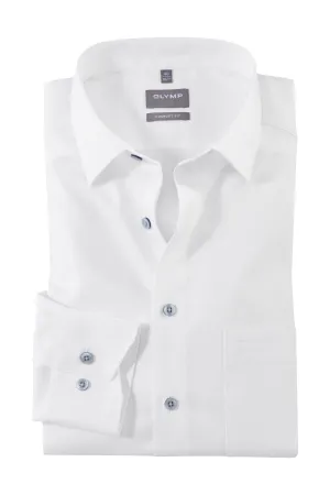 Luxor Comfort Fit Plain Shirt - White