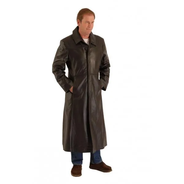 Matrix Long Coat in Cowhid leather 155