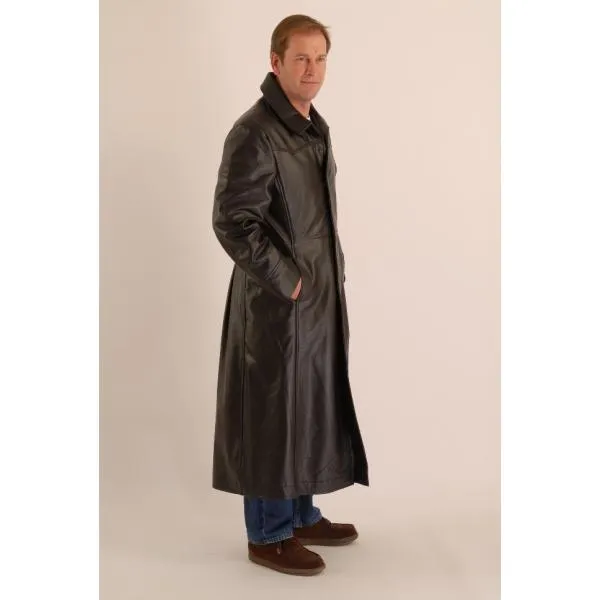 Matrix Long Coat in Cowhid leather 155