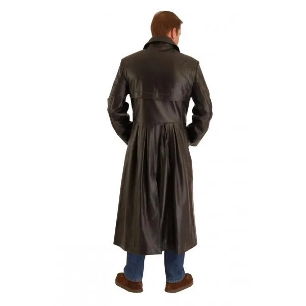 Matrix Long Coat in Cowhid leather 155