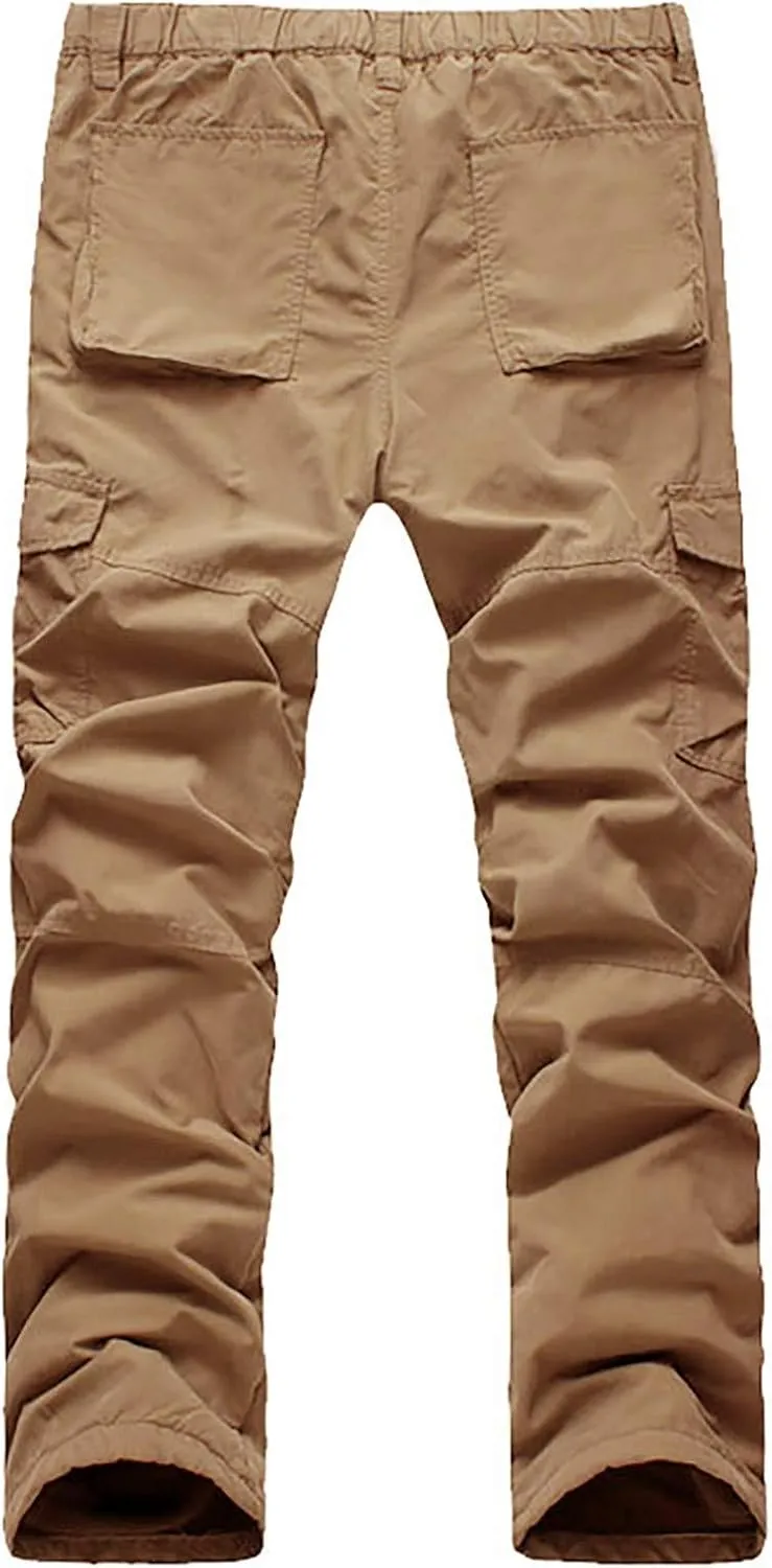 Mens Hiking Outdoor Recreation Pants Slim Fit Casual Fashion Tracksuit Jogging Bottoms Pockets Mens Loose Fit Jogging