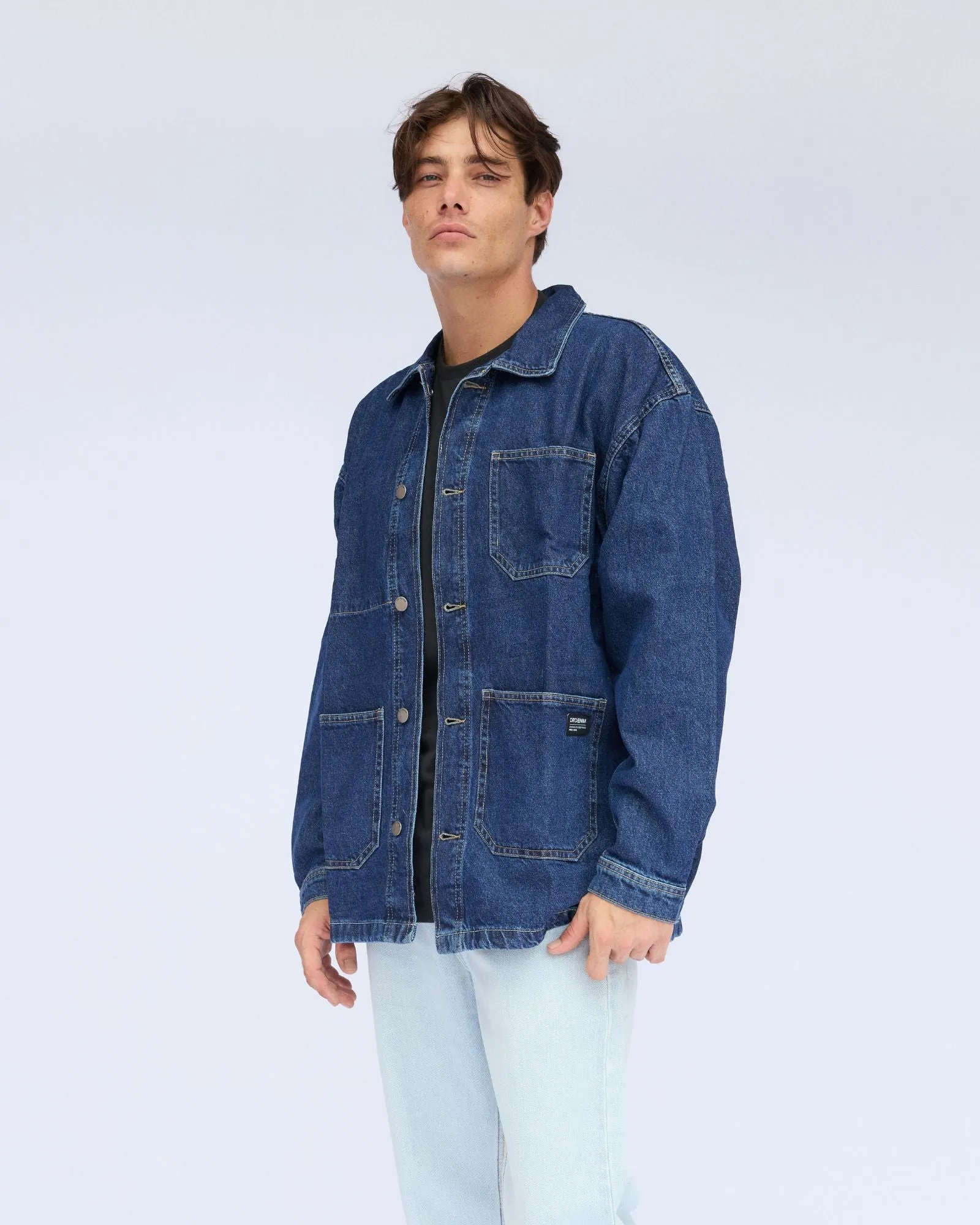 Niko Worker Jacket - Pebble Dark Retro