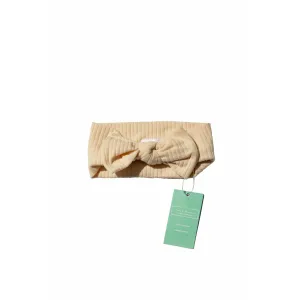 Organic Cotton Sand Ribbed Bow