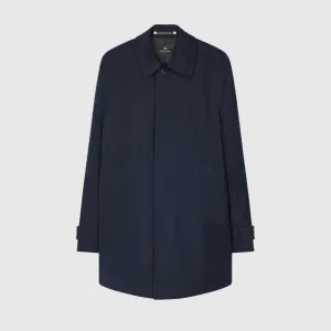 Paul Smith Navy Cotton-Blend Mac
