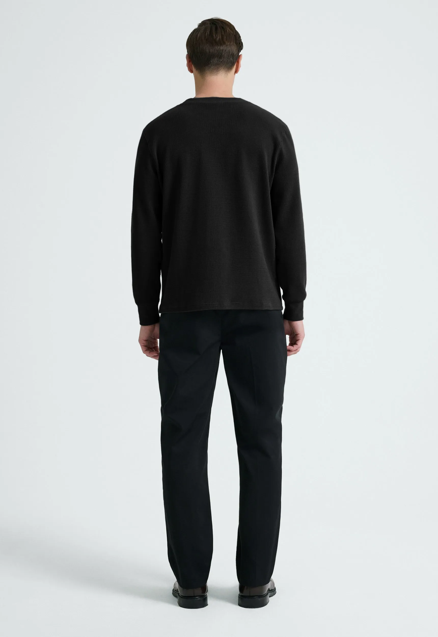 Quad Cotton LS Tee - Black