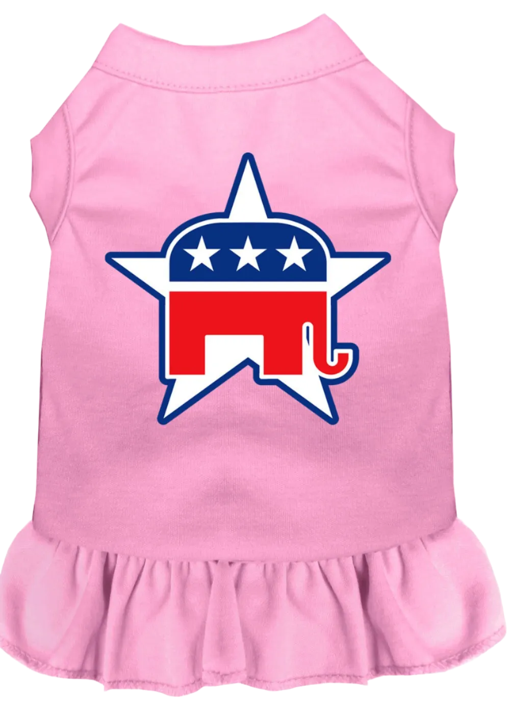 Republican-Themed Screen Printed Dress for Dogs & Cats - Comfortable Pet Apparel