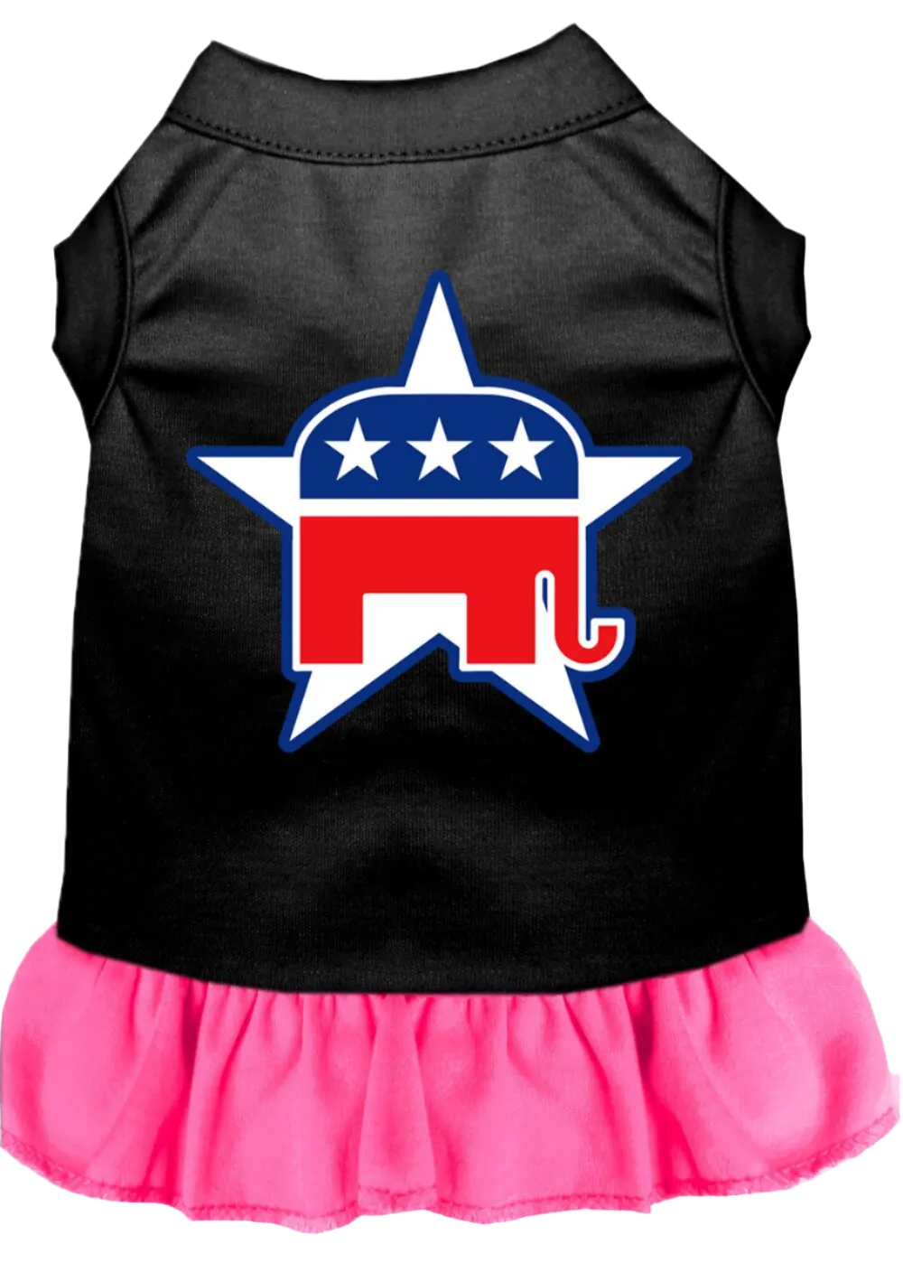 Republican-Themed Screen Printed Dress for Dogs & Cats - Comfortable Pet Apparel