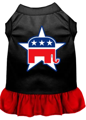 Republican-Themed Screen Printed Dress for Dogs & Cats - Comfortable Pet Apparel