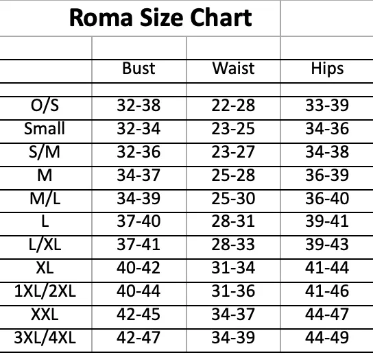 ROMA Naughty School Girl Set in Size S/M or M/L