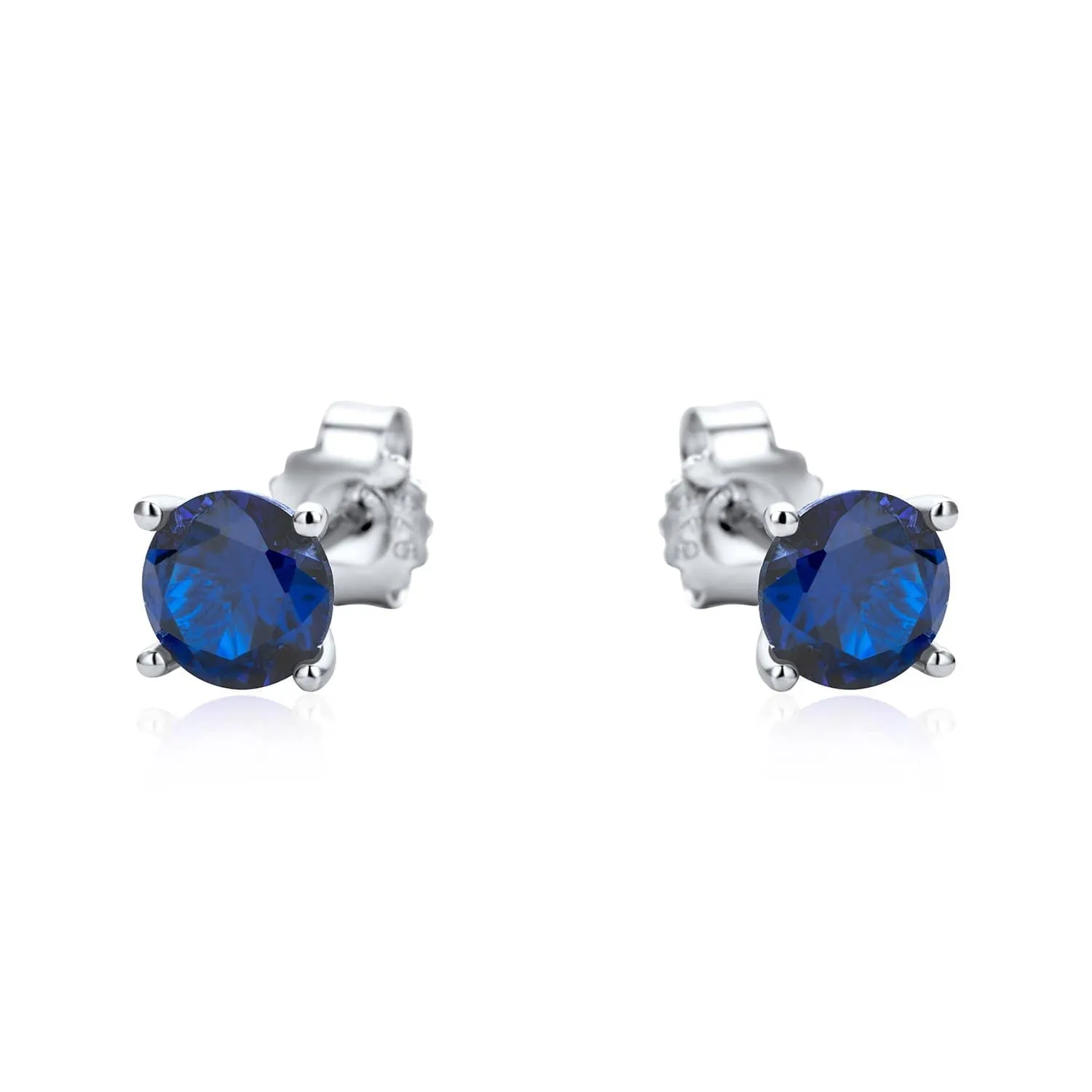 Round Multicolour Stud Set Sterling Silver