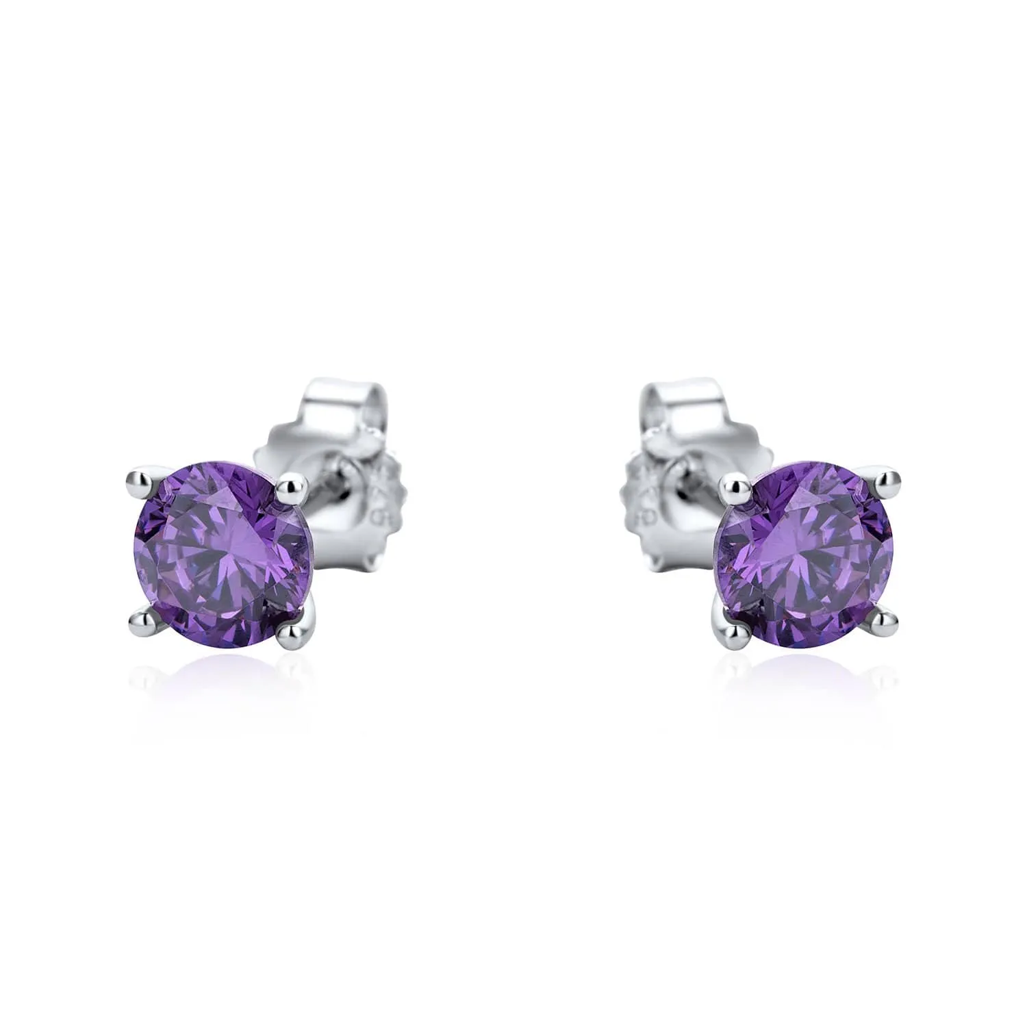 Round Multicolour Stud Set Sterling Silver