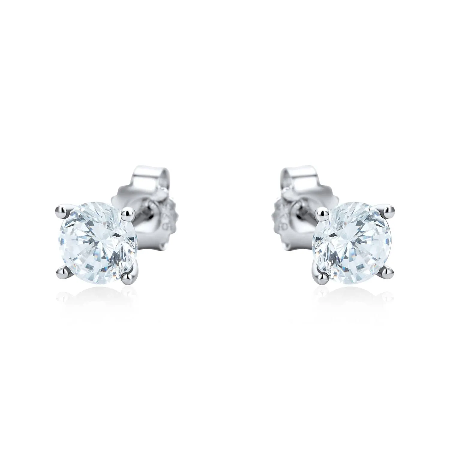 Round Multicolour Stud Set Sterling Silver