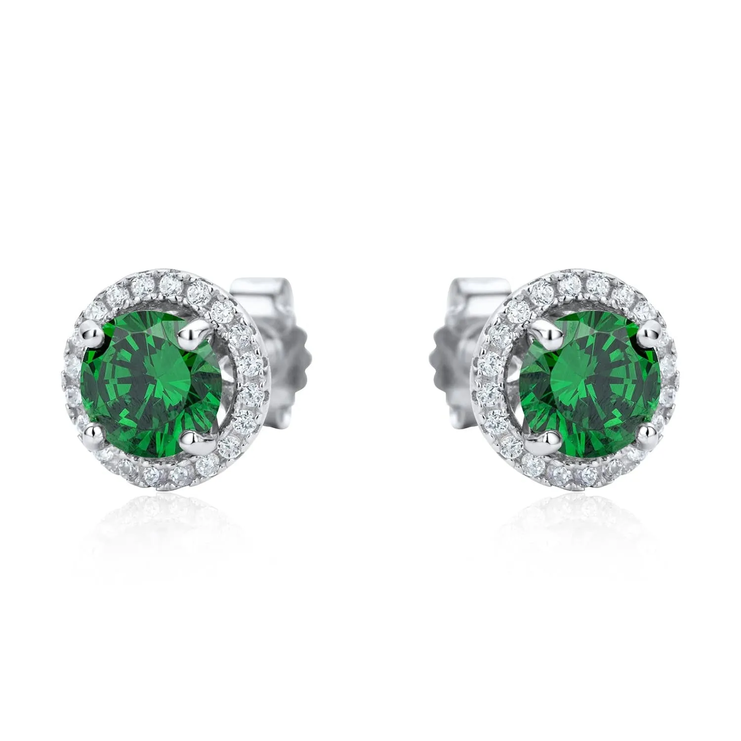 Round Multicolour Stud Set Sterling Silver