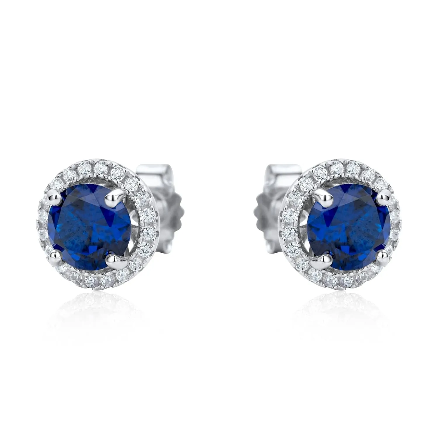 Round Multicolour Stud Set Sterling Silver