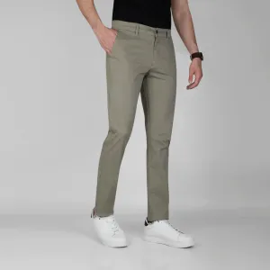 SLIM FIT CHINO TROUSERS  - KHAKI
