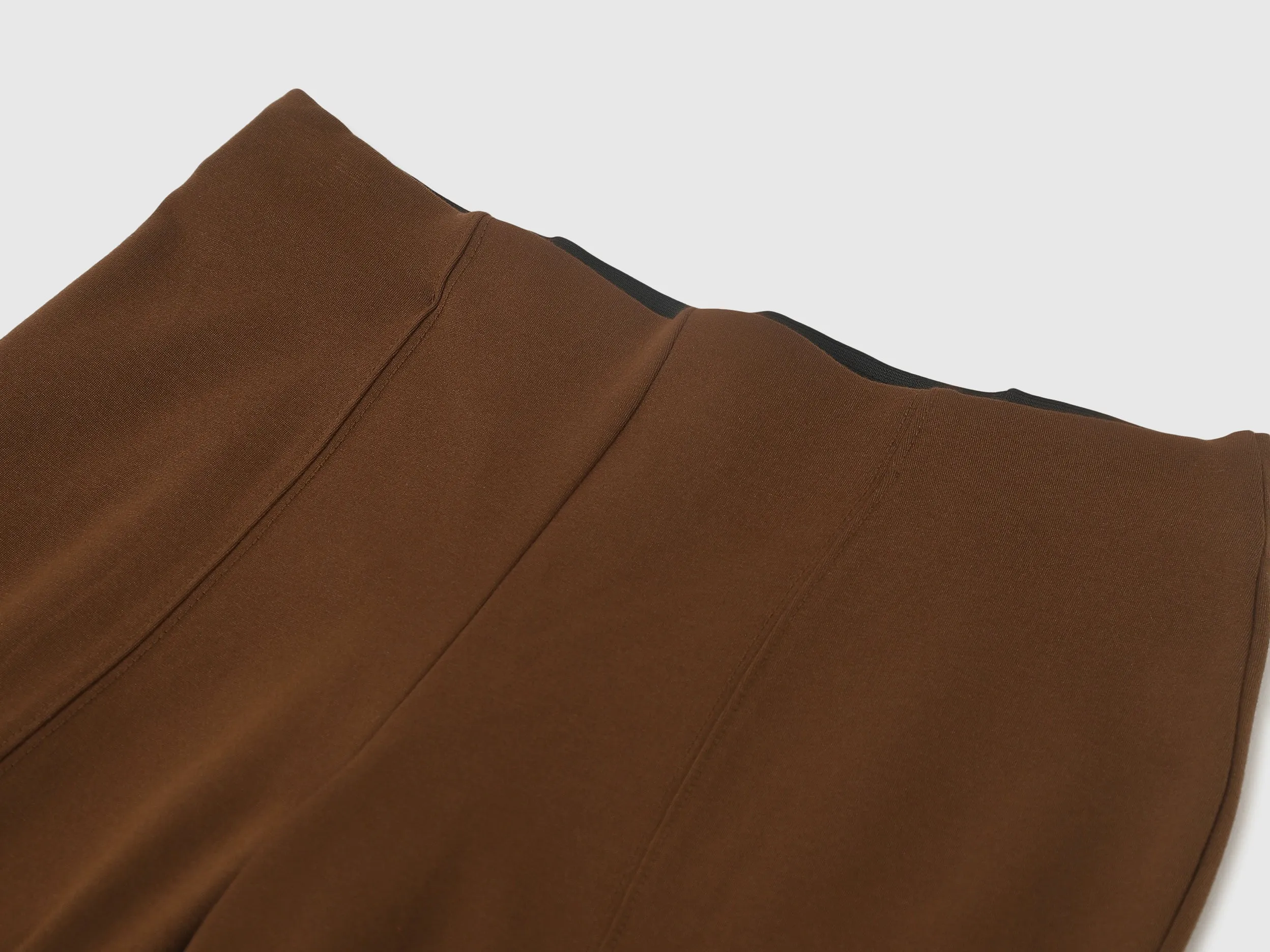 Solid Boot-Leg Fit Trousers