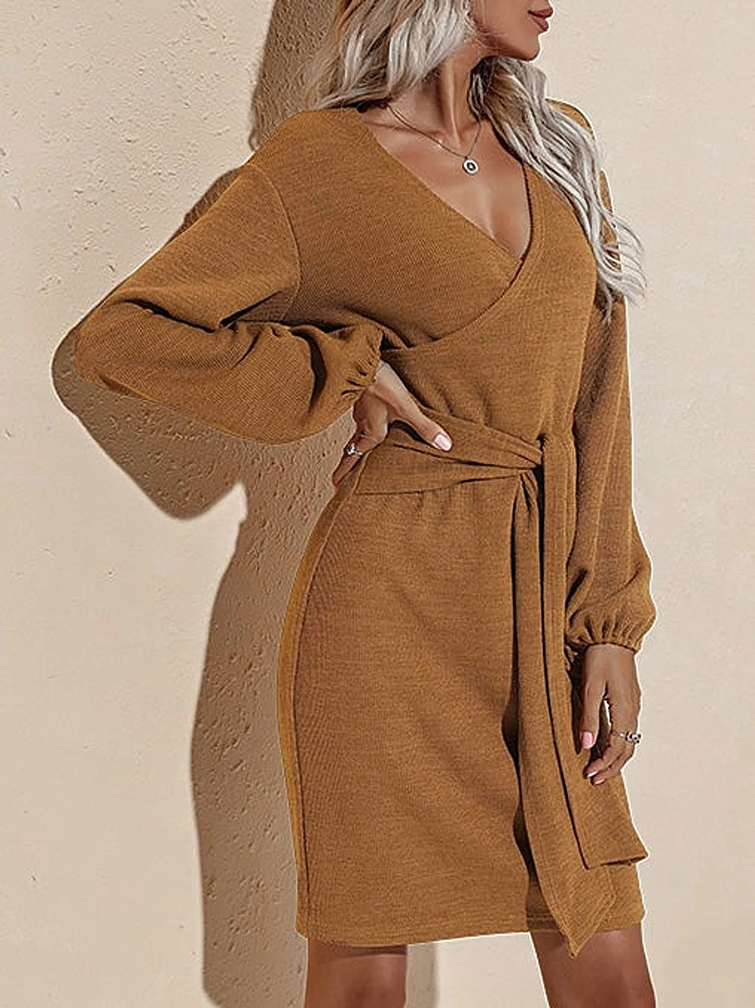 Solid color Mini Dress