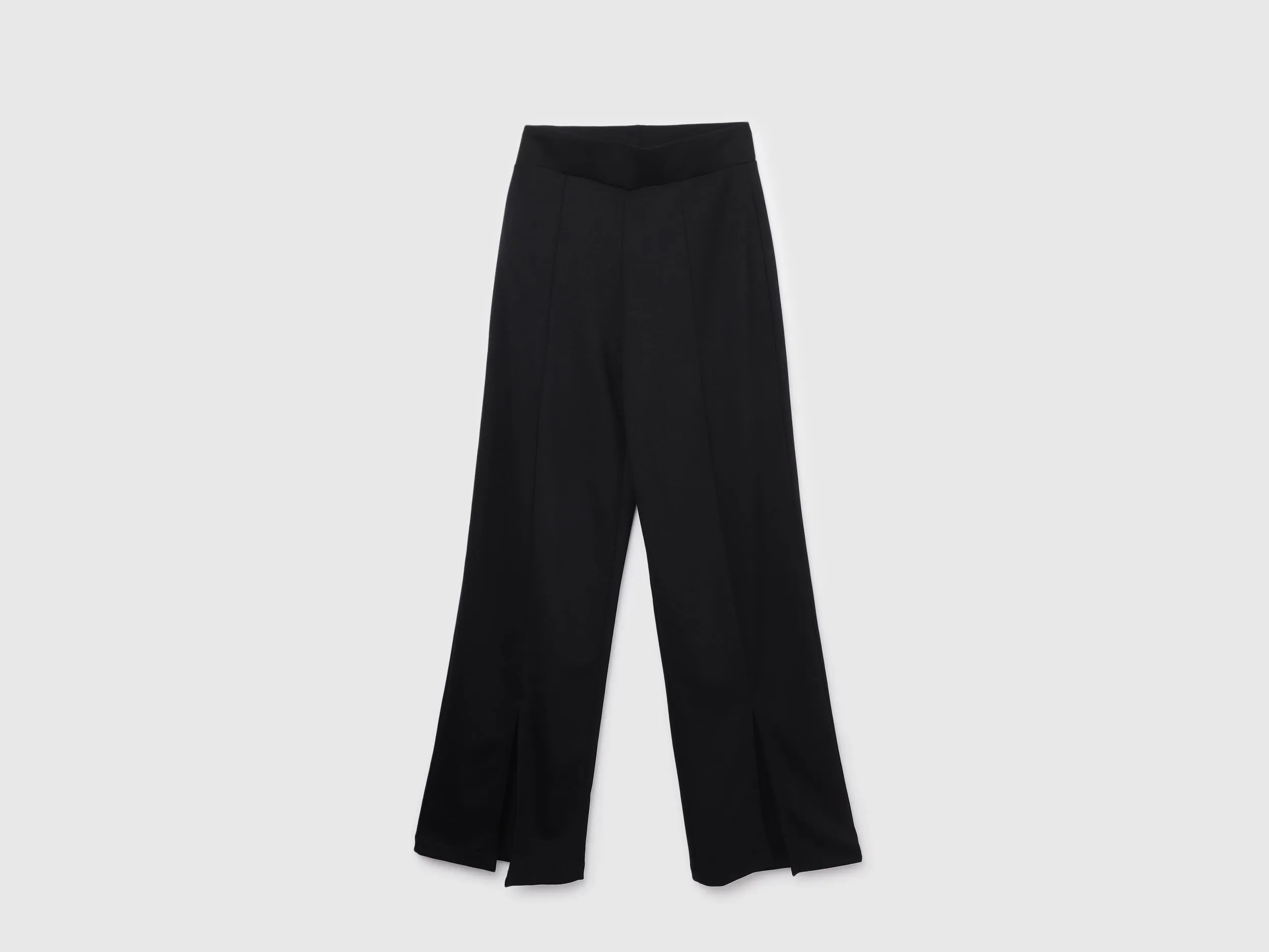 Solid Regular-Fit Trousers