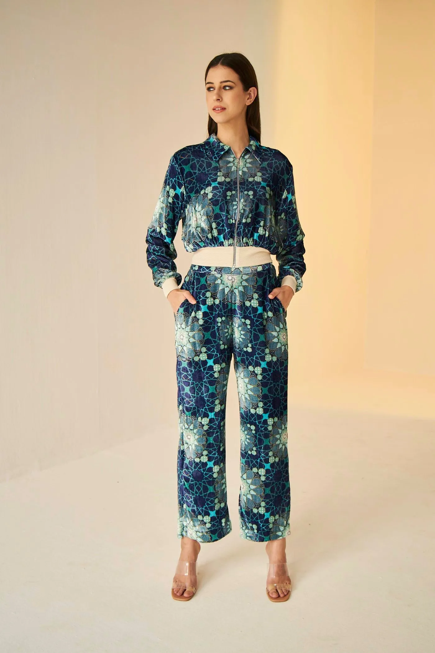 Velvet- Tashkent Bomber Jacket And Pants Set