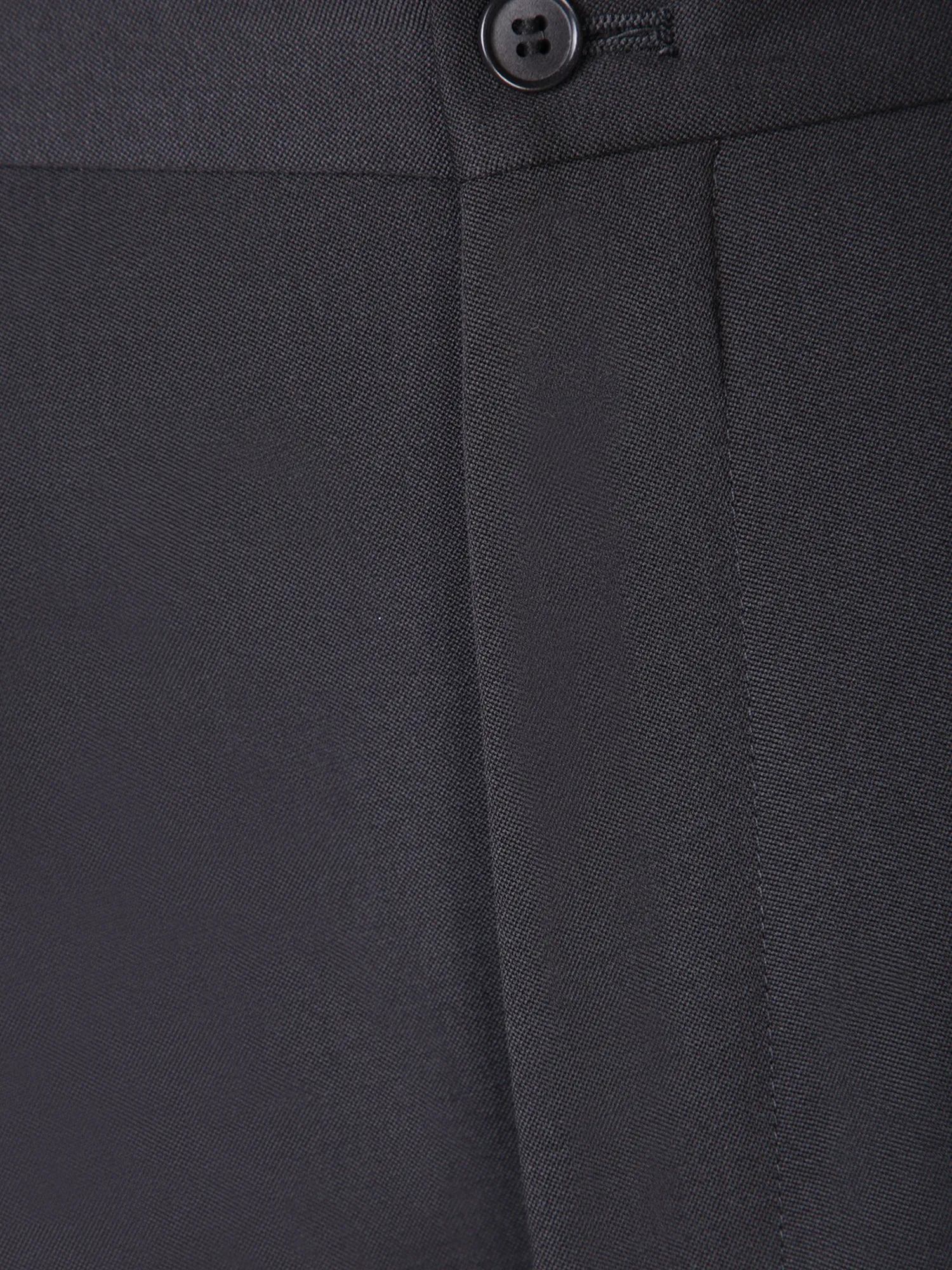 Virgin Wool Trousers in Black