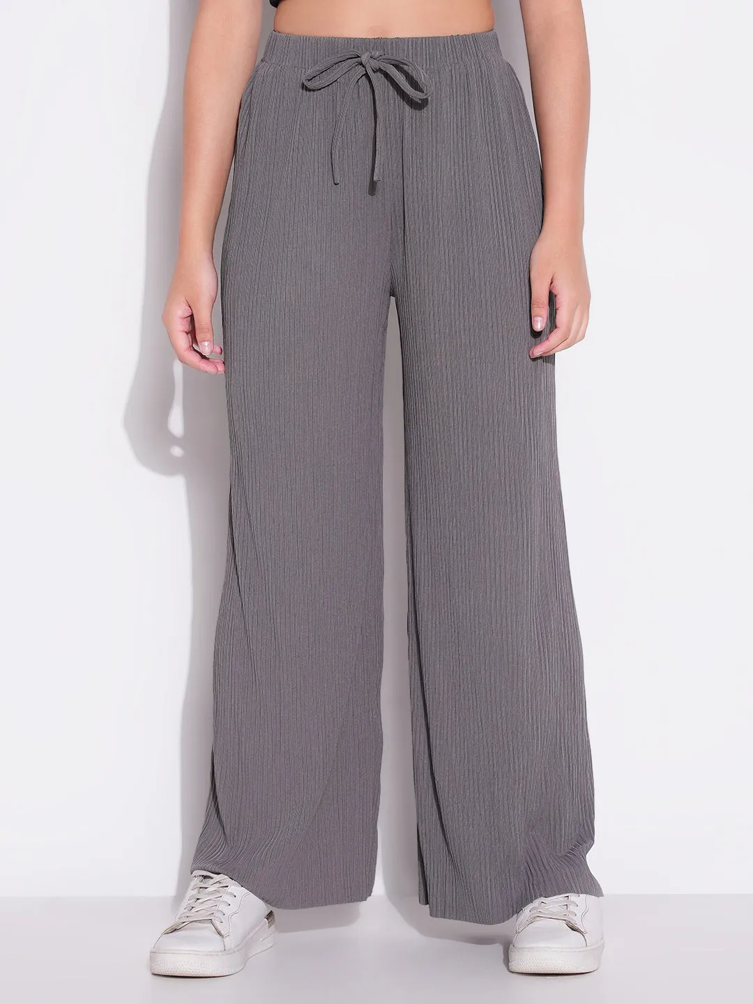 Women Grey Regular Fit Regular Fit Comfort Trousers