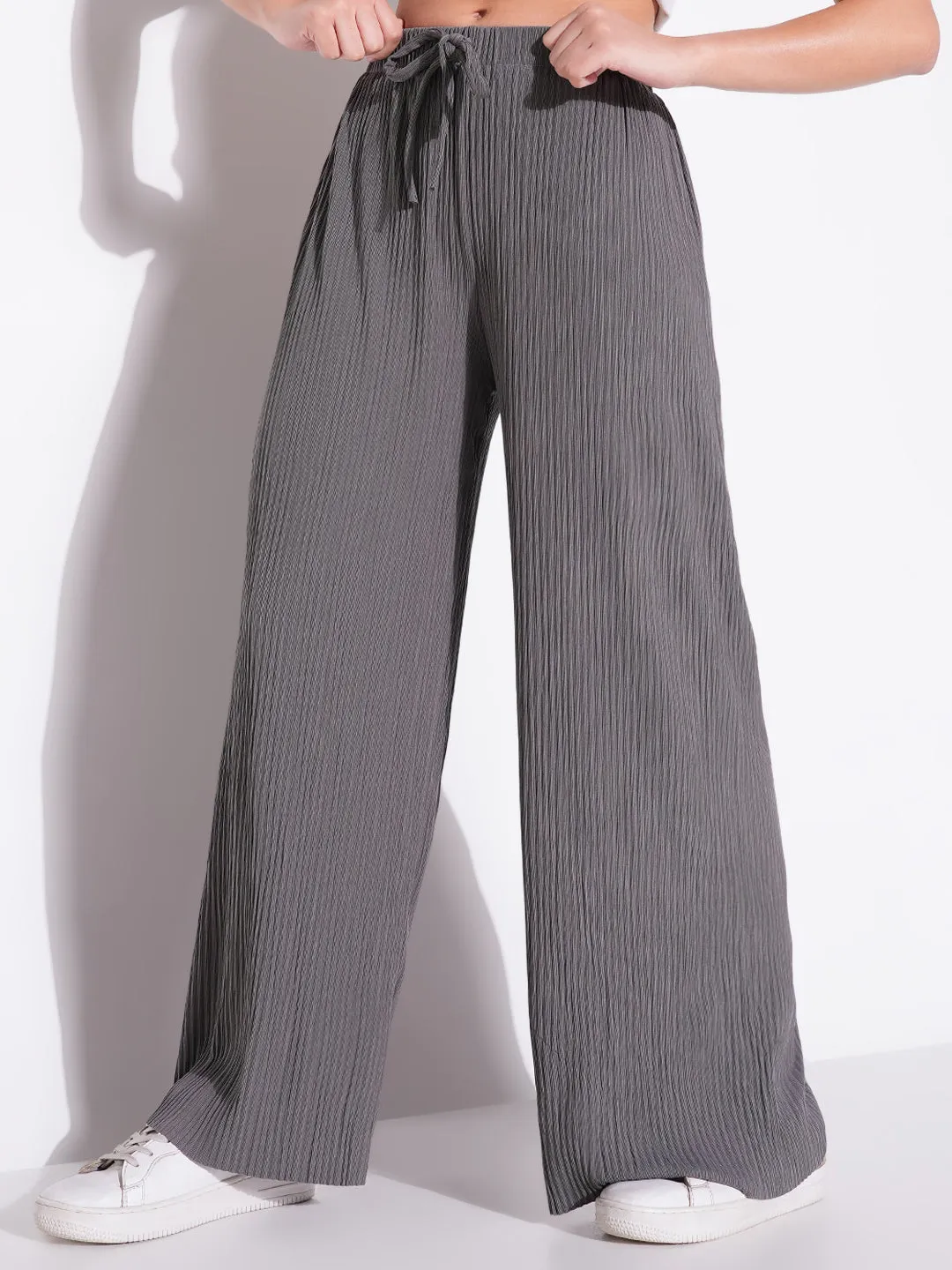 Women Grey Regular Fit Regular Fit Comfort Trousers