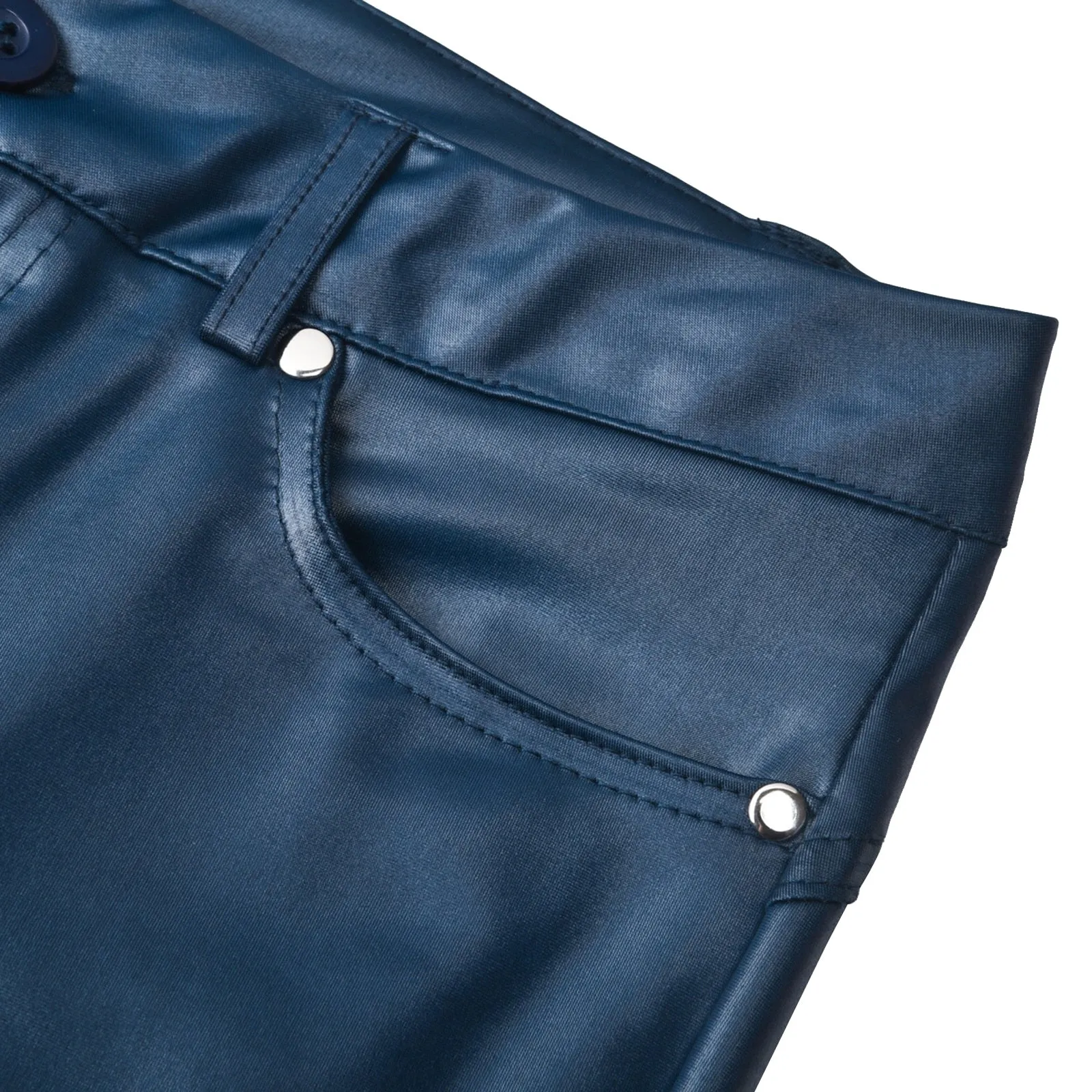 Women's Elegant Vegan Leather Skinny Fit Trousers | Ideal for Autumn/Winter