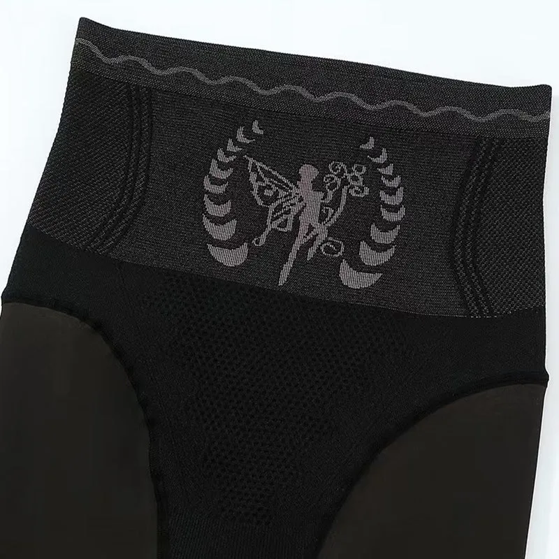 Women's High-Waist Plush-Lined Tummy Control Sheer Tights